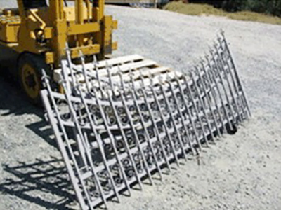 鐵柵欄噴砂除銹效果圖